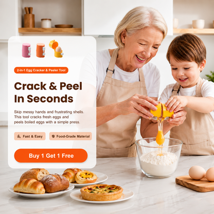 🔥🔥🔥Limited-time 😮‍💨 Buy 1 Get 1 Free ！！！🍳 Quick Egg Cracker Tool – Open Hundreds Of Eggs Faster & Cleaner 🔥.